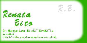 renata bito business card